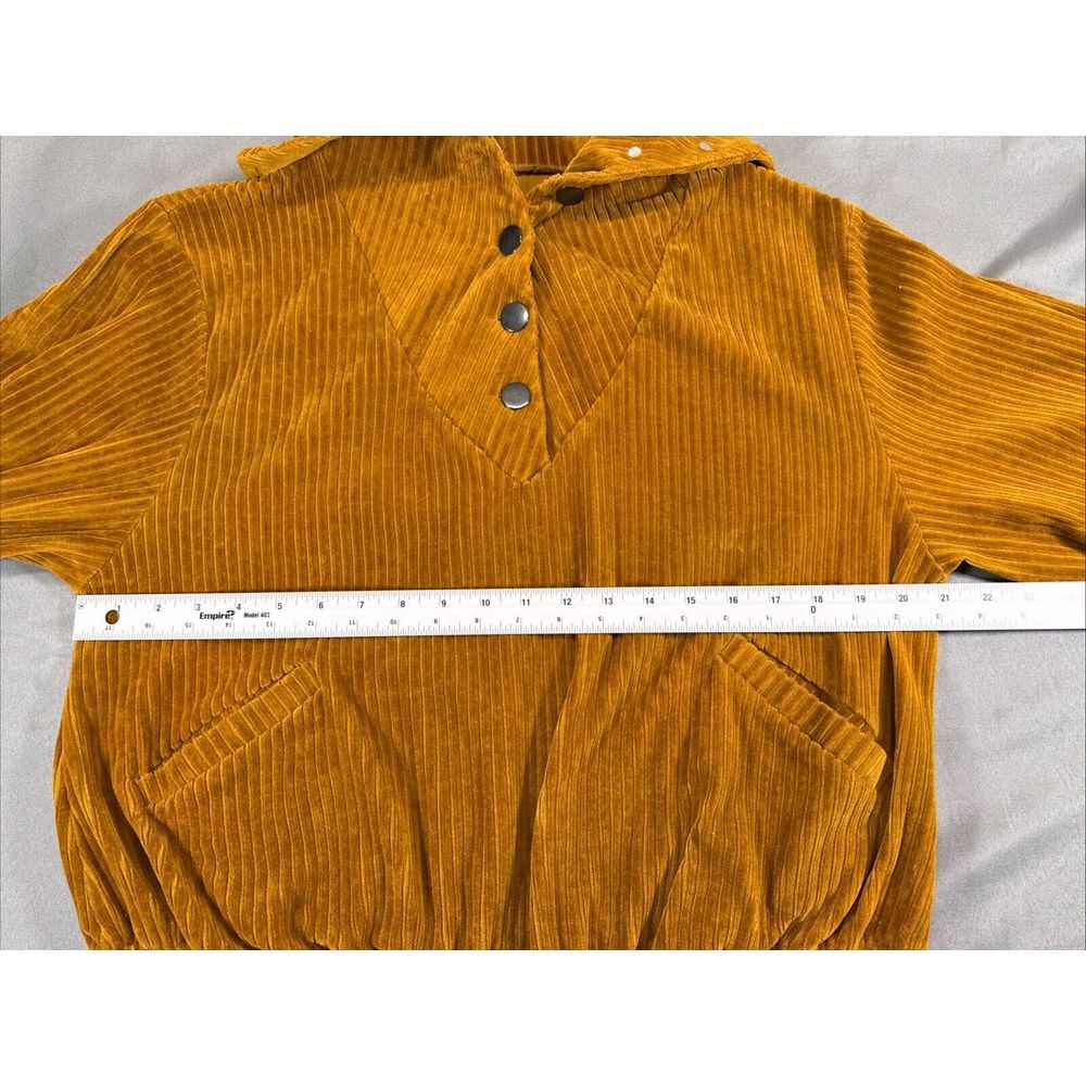 Free People Selena Slouchy Pullover Ribbed Button Close Front Hip Pockets XS - Picture 7 of 12